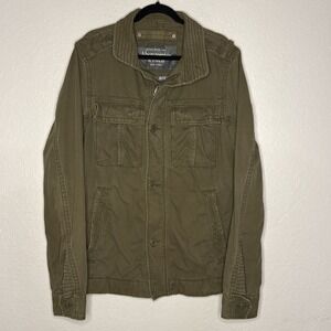 Vintage Y2K Abercrombie & Fitch Jacket Sentinel Military Green Mens M Grunge